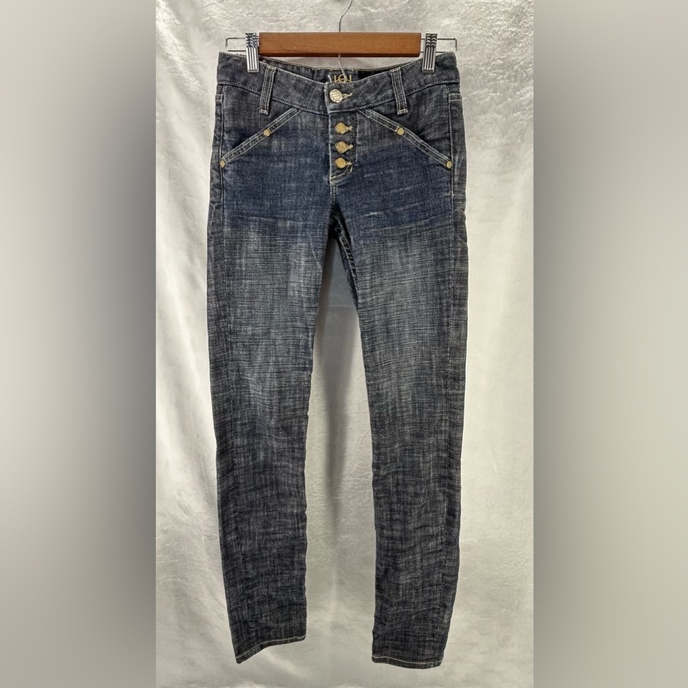 Bebe Vintage Low Rise Blue Jeans Size 27